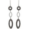 Linear Earrrings with Scroll Pattern Ref 761186