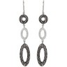 Linear Earrrings with Scroll Pattern Ref 761186