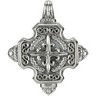 Sterling Silver Fleur De Lis Fashion Pendant 50 x 43mm Ref 355231