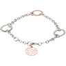 Rose Gold Plated Sterling Silver Bracelet Ref 223743