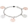 Rose Gold Plated Sterling Silver Bracelet Ref 848716