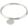 Triple Bangle Bracelet with Circle Charm Ref 612134