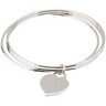 Triple Bangle Bracelet with Heart Charm Ref 244304