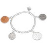 4 Coin Good Luck Charm Bracelet Ref 947809