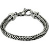 Sterling Silver 7mm Foxtail 8.5 inch Bracelet Ref 973107