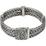 Sterling Silver 15.75mm Fashion 7 inch Bracelet Ref 126844