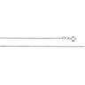 1.0mm Sterling Silver Cable Chain with Spring Ring Clasp Ref 280200