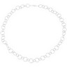 Diamond Cut Circle Link Necklace or Bracelet Ref 865188