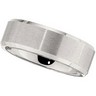 8.0mm Beveled Dura Cobalt Band with Satin Finish Ref 490466