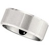 10.0mm Beveled Dura Cobalt Band with Satin Finish Ref 449233