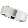 8.0mm Polished Beveled Dura Cobalt Band Ref 271582