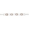 Stainless Steel Square Link Bracelet Ref 532466