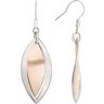 Stainless Steel with Rose Gold Immerse Plating Earrings Ref 855446