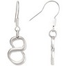 Stainless Steel Figure Eight Eternity Earrings Ref 804340