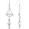 Stainless Steel Heart and Ball Earrings Ref 676069