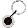 Stainless Steel Round Key Ring with Carbon Fiber Ref 947585