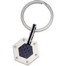 Stainless Steel Hexagon Key Ring with Carbon Fiber Ref 333470