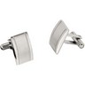 Stainless Steel Rectangular Cuff Links Ref 231267