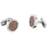 Stainless Steel Cuff Links with Immerse Plating Ref 747643