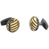 Stainless Steel Cuff Links with Immerse Plating Ref 501103