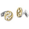 Stainless Steel Cuff Links with Immerse Plating Ref 932944
