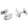 Stainless Steel Cuff Links with Mother of Pearl Ref 896078