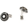 Stainless Steel Cuff Links with Onyx Ref 177709
