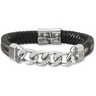 Leather and Stainless Steel Bracelet Ref 280668