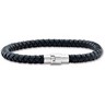 Leather Bracelet with Stainless Steel Clasp Ref 639798