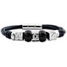 Leather and Stainless Steel Bracelet Ref 961985
