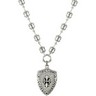 Sterling Silver Fleur De Lis 24 to 25 inch Necklace Ref 802053