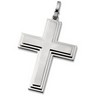 Stainless Steel Cross Pendant with Three Levels Ref 618821