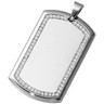 Stainless Steel Dog Tag Pendant Ref 185342