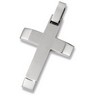 Stainless Steel Angled Cross Pendant Ref 373796