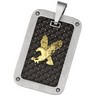 Joyas Alternativas Stainless Steel Eagle Pendant with Carbon Fiber Ref 243631