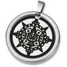 Joyas Alternativas Stainless Steel Aztec Sun Disk Pendant Ref 147655