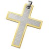 Joyas Alternativas Stainless Steel Cross Pendant with Lords Prayer Ref 809540