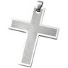 Stainless Steel Cross Pendant with Padre Neustro Prayer Ref 110928