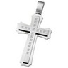 Joyas Alternativas Stainless Steel and CZ Cross Pendant Ref 723539