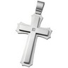 Joyas Alternativas Stainless Steel and CZ Cross Pendant Ref 365503