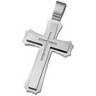 Joyas Alternativas Stainless Steel and CZ Cross Pendant Ref 777656