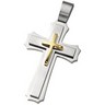 Joyas Alternativas Stainless Steel Cross Pendant Ref 727059