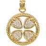 .75 CTW Diamond Maltese Rope Cross Ref 564836