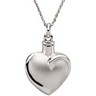 Fancy Heart Ash Holder Pendant and Chain 26.46 x 19.56mm Ref 859999