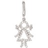 .2 CTW Diamond Baby Girl Charm Ref 761318