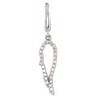 .13 CTW Diamond Angel Wing Charm Ref 682607