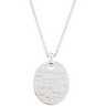 Peace Necklace with Diamond and Rhodium Plate Ref 734477