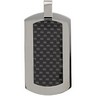 Titanium Dog Tag Pendant with Carbon Fiber Inlay Ref 989398