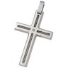 Titanium Cable Cross Diamond Pendant Ref 623848