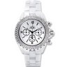 White Ceramic Couture Watch with Cubic Zirconia Ref 833476